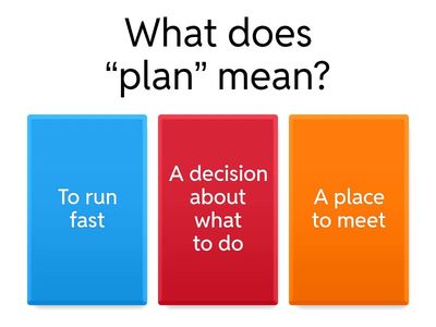 Lesson 7: Making Plans
