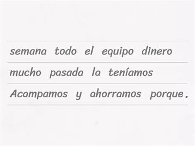4 Camping Pretert vs Imperfect Unscrambles