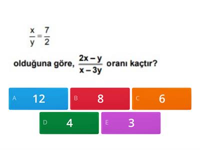 Oran Ve Orantı