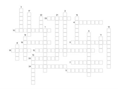 VOCABULARIO C1.  08.01.2025 (Crucigrama) 