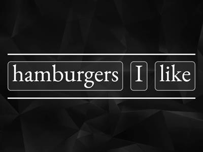 Word structure (difficulty increases)