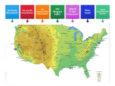 WF 1 a) USA geography