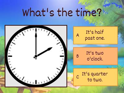 What's the time? 