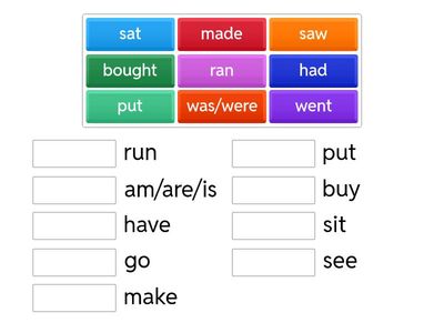 Past Simple irregular verbs (Headway Beginners, unit 9)