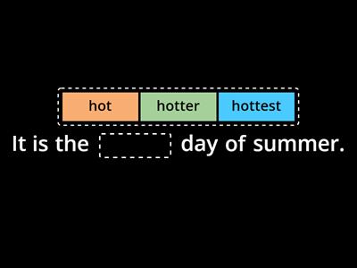  Suffix endings -est  -er Quiz 2  PDM