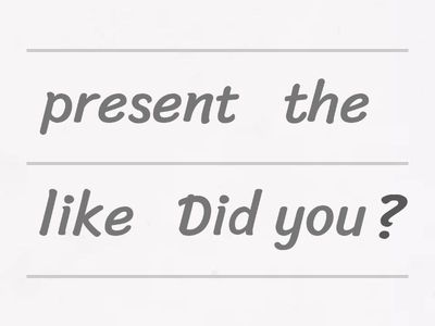 Simple past - forma interrogativa