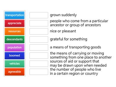 Wonders Unit 3 Week 5 vocabulary