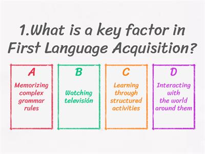 FIRST LANGUAGE ACQUISITION