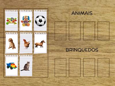 SERIAÇÃO: Animais e brinquedos