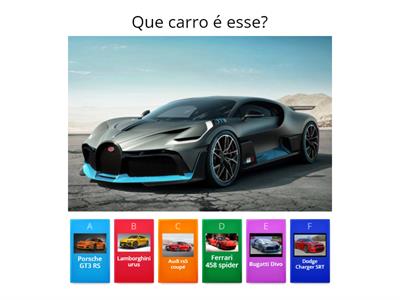 Questionários de carros