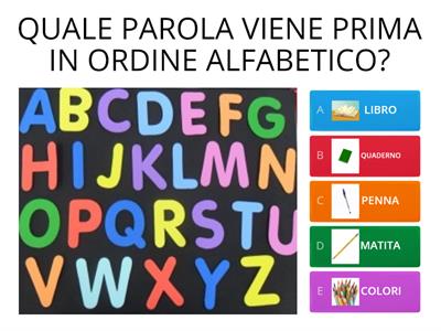  ORDINE ALFABETICO