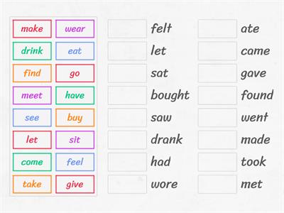 Irregular verbs