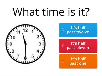 What time is it? beginners