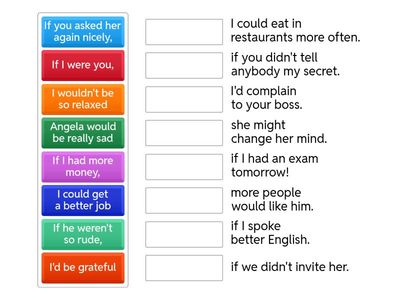 Second Conditional halves
