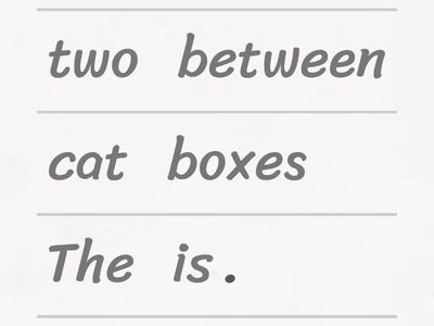 Prepositions of place