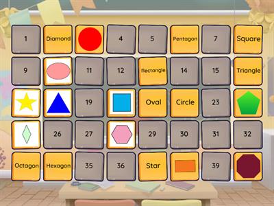 Shapes and Numbers Memory Game