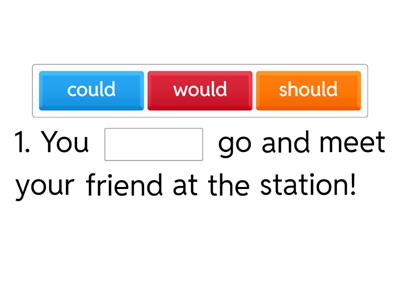 Fluency Week Adult 1 - Would, should, could