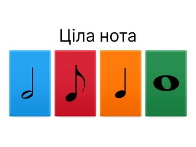 Тривалості Нот! 