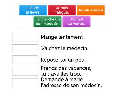 Associe un problème à une solution.
