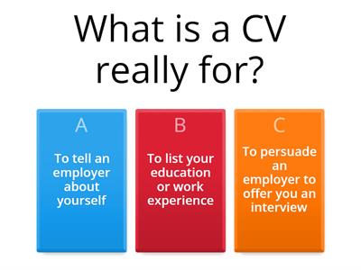 CV quiz