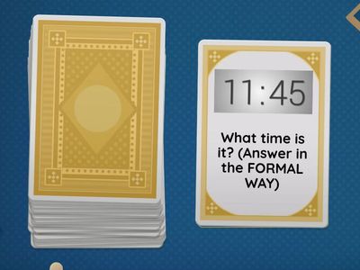   TELLING THE TIME - INFORMAL AND FORMAL WAYS