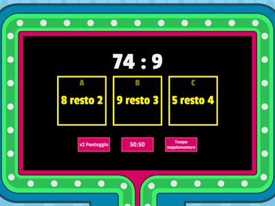 Divisioni con il resto 