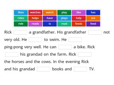 Rainbow English 3, Unit 3, Step 2 ex. 6