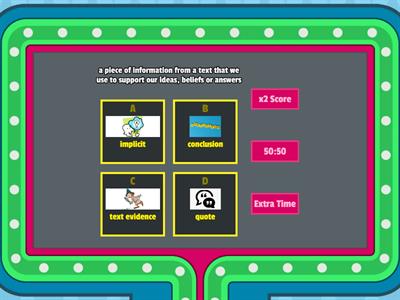 Academic Vocabulary Check: RL.4.1/RL.5.1