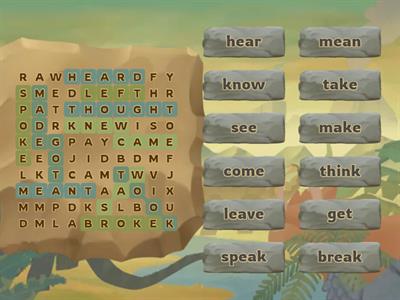 Irregular verbs (Active grammar: level 1)