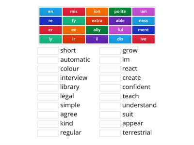 Word formation 