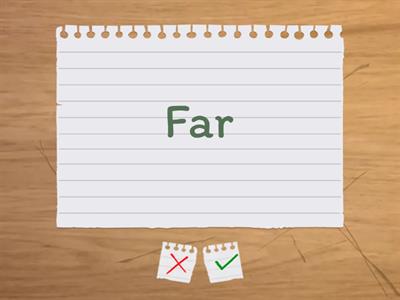 Adjectives with their irregular comparative and superlative forms