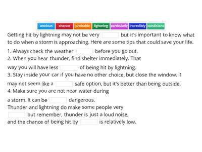 p.121, Thunderstorm safety tips - Revised Gateway to Module E page 121