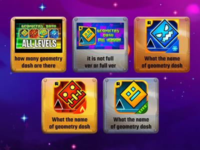 Name of the geometry dash