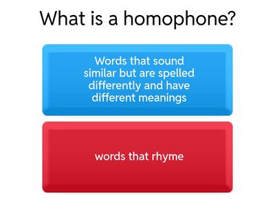 Homophones