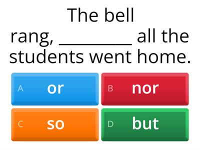 Coordinating conjunctions