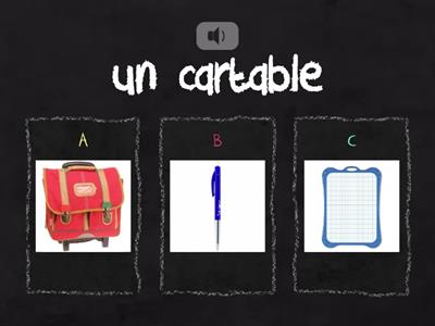 Les affaires scolaires