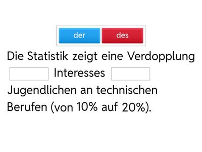Grafikanalyse - Genitiv