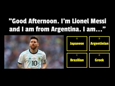 Countries and Nationalities - Today 1