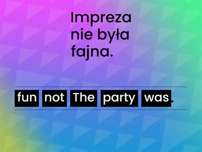 was and were - negative - zdania przeczące - zdania - sentences - tłumaczenia - test sprawdzian kartkówka