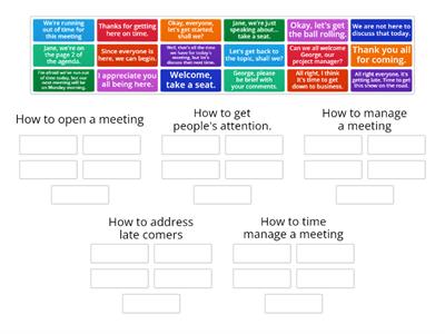 Meeting expressions