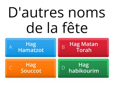 quizz pessah'  cm2-ce2