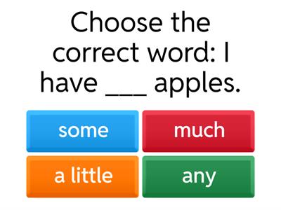 Countable and Uncountable Nouns Quiz