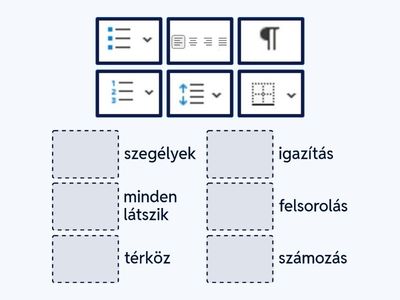 Word kezdőlap bekezdés