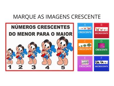 Ordem Crescente e decrescente