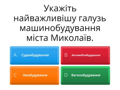 тест географія 9 клас