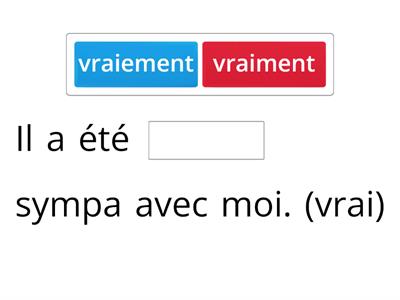 Les adverbes en -ment