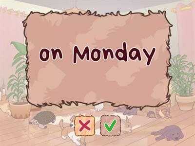 in / on / at with time