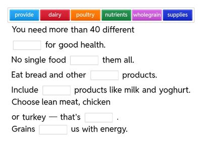 Healthy food and its benefits (F9 U3 L2 Юхнель)