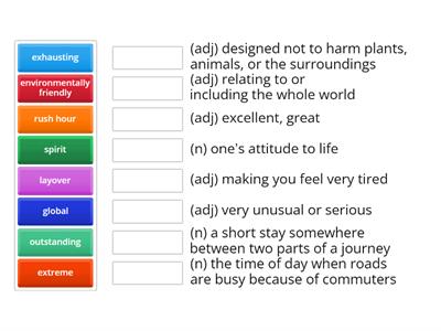 Skillful 3 - U5 - Listening 1 p82 - Vocabulary