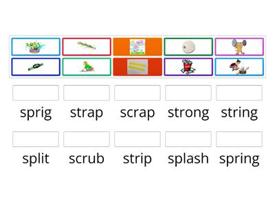 Consonant Clusters Match UP